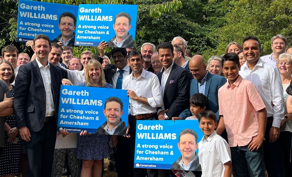 Gareth Williams with the Rishi Sunak MP, Prime Minister and Leader of the Conservative Party