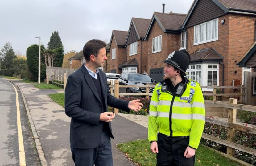 Gareth Talking with Police Officer