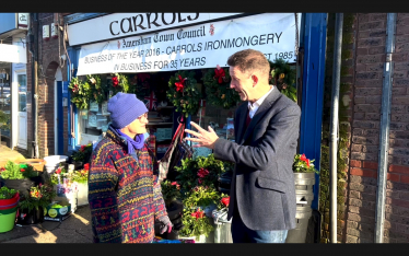 Gareth visits small businesses in Amersham