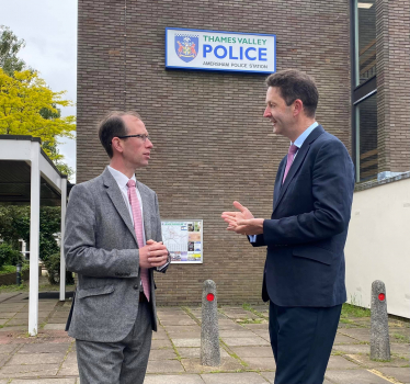 Gareth with Matthew Barber PCC